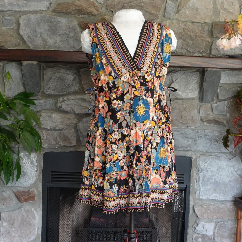 Angie Bohemian Adjustable Waist Sundress - Multi - Women's M - NWOT (No60)